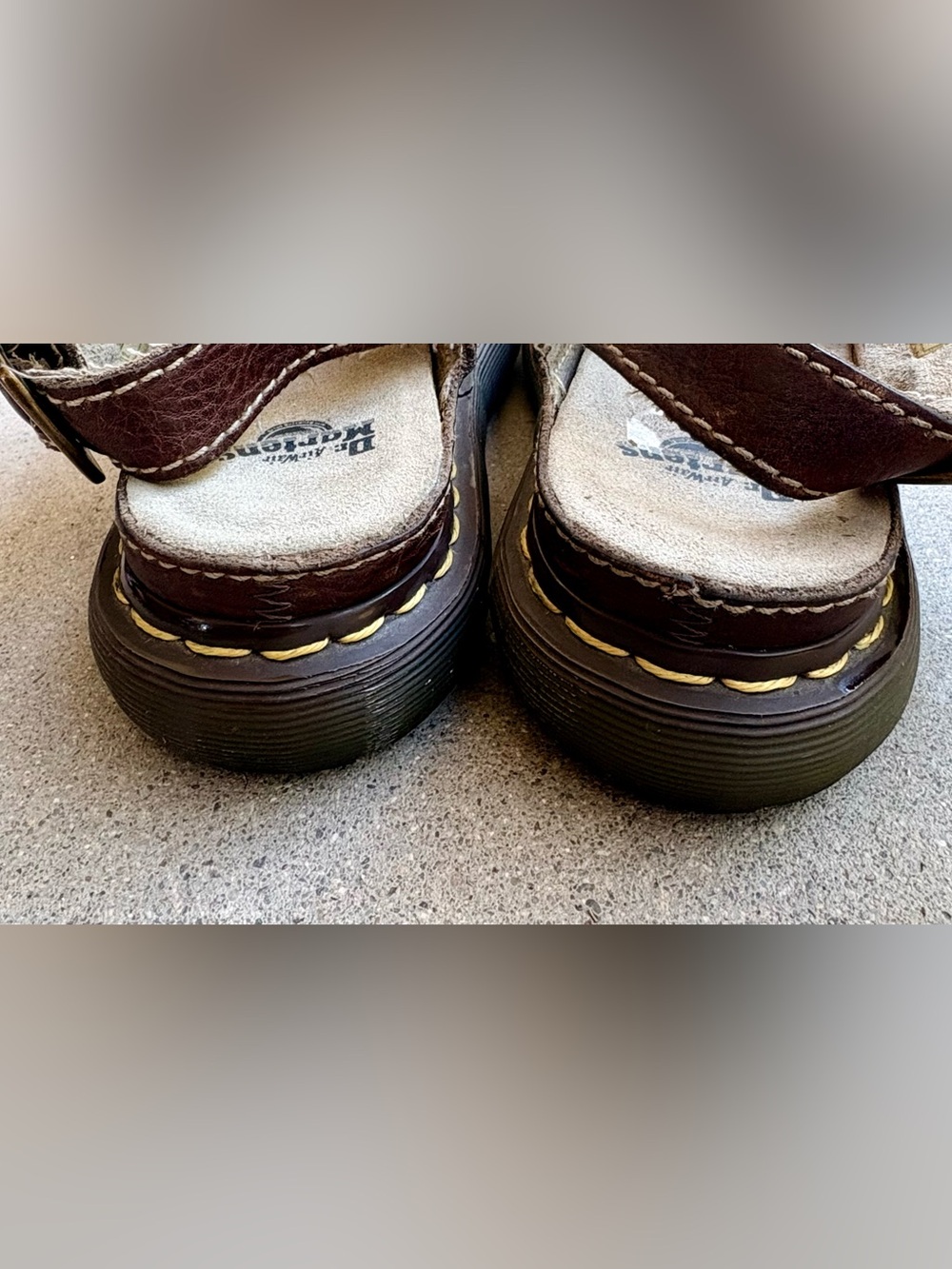 Vintage Y2K Dr Martens Fisherman Sandals EU 37 US 6 Brown Leather Rare EUC - Picture 7 of 9